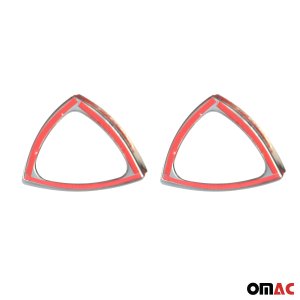 smart fortwo 450 Door Handle Covers - Omac - S.Steel - Gloss Silver - '98-'07